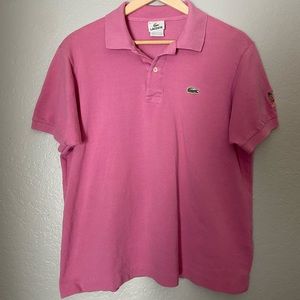Lacoste Pink Polo Shirt